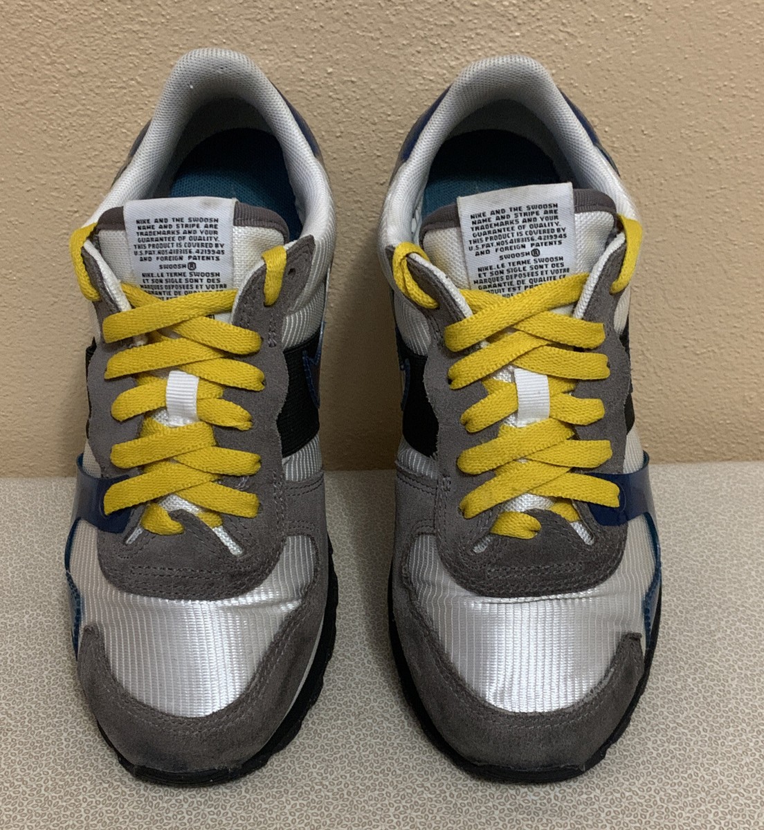 Nike V Love OX Running Shoes Womens Gray Blue Logo Low Top