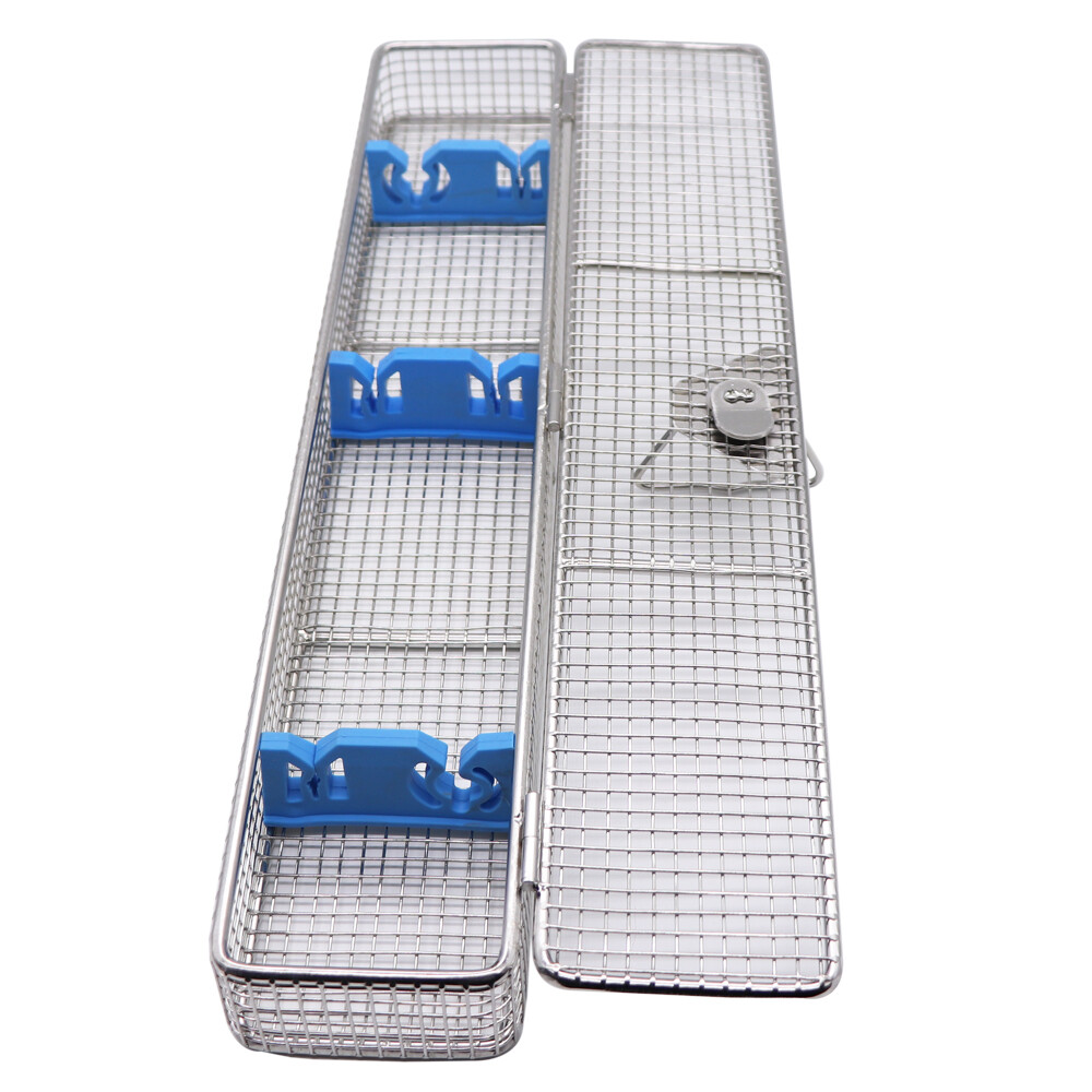 Sterilization Tray Case Aluminium Surgical Instrument With Silicone Card Strip