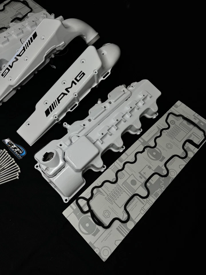 E55 AMG M113K Polar White Valve Covers and surge Tanks E55 G55 S55 SL55 AMG Perf - Image 3 of 4