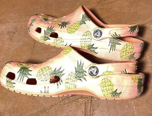 Nuovo Crocs Zoccolo Classico Ananas Papaya Retro Resort Donna Tg. 8 uomo 6 - Foto 4 di 7