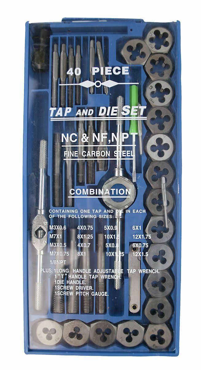 40 Piece Metric Tap & Die Set (Pack Of: 1) - TZ01-05640 | EBay