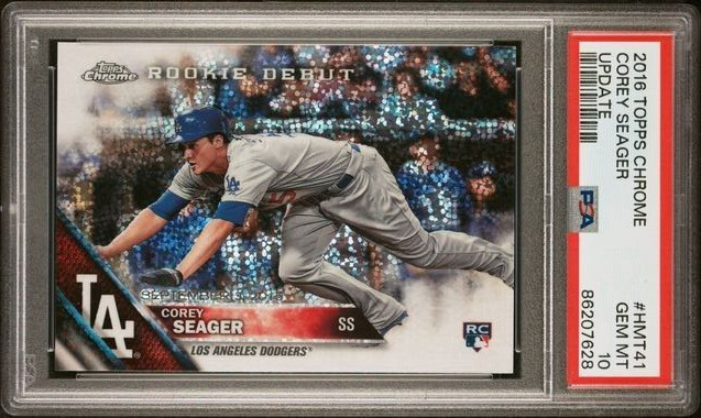 2016 Topps Chrome Update #HMT41 Corey Seager RC PSA 10 GEM MT LA Dodgers Rookie