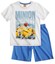 Feuerwehrmann Sam Pyjama Shorty – Weiß-blau, Größe 116, 100% Baumwolle
