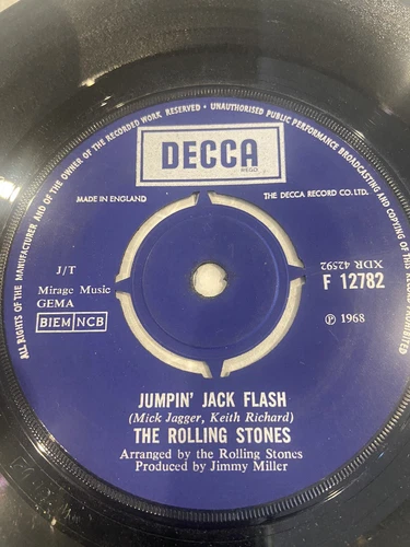 THE ROLLING STONES - 1968 Vinyl 45rpm 7” - JUMPIN’ JACK FLASH