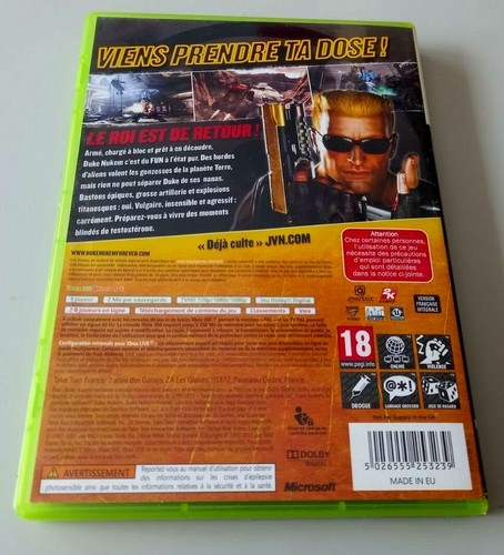 Jeu XBOX 360 "Duke Nukem Forever" complet en boîte version PAL (n°6857P) - Foto 2 di 3