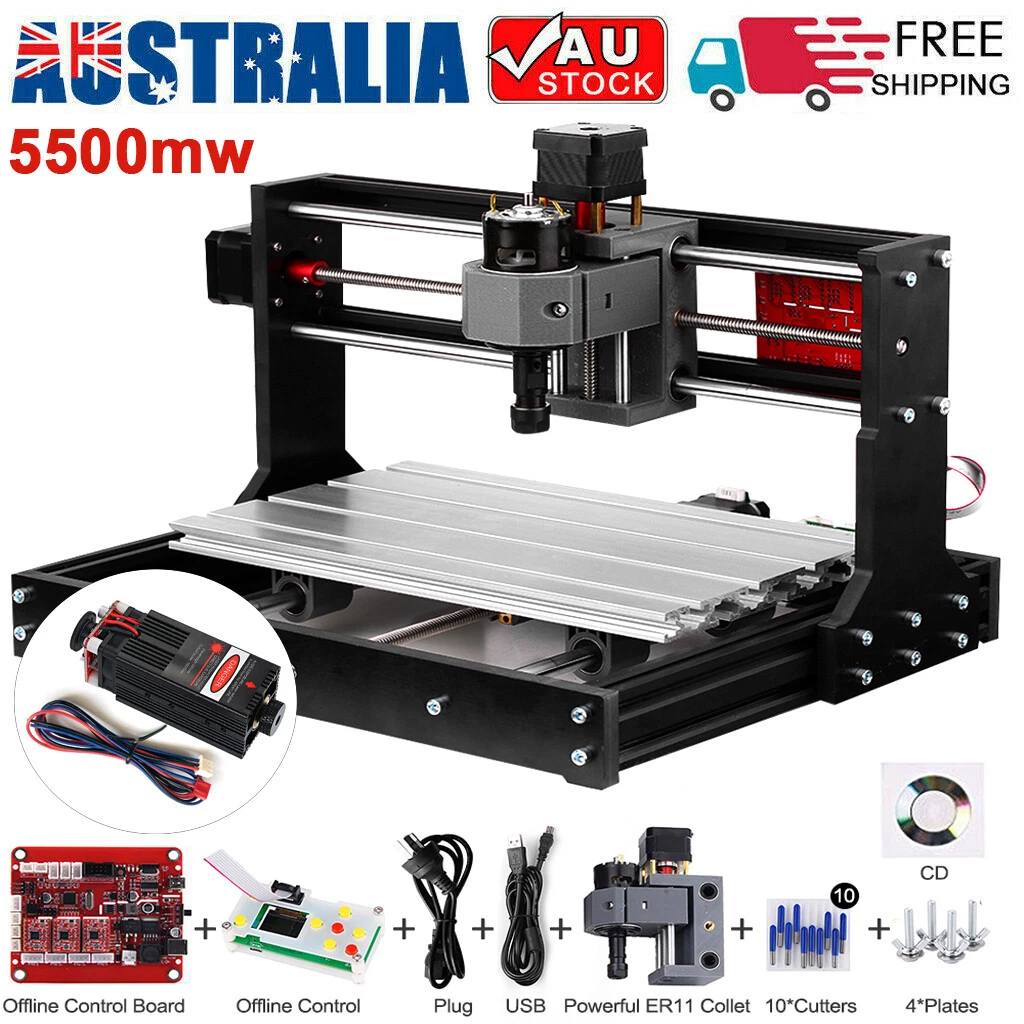 5500mw CNC 30 18 PRO DIY Router Kit 2 in 1 Laser Engraving Machine