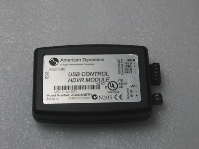 AMERICAN DYNAMICS SENSORMATIC USB HDVR CONTROL MODULE ADACSNETH | eBay