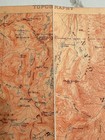 1912 USGS Linen-Backed Topographic Map California Mt Goddard Quadrangle Field — photo 6