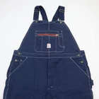 Pointer Brand Low Back Bib Overalls Mens 46x29 Blue Vtg USA Made Denim Workwear