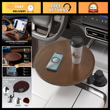 360  Rotating Car Desk  Tray for Laptop, Steering Wheel Table, Cup Holder, Fits