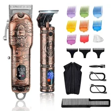 Suttik Hair Clippers and Trimmers Set for Men, Professional Cordless Barber C...