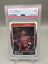 1988 Fleer Scottie Pippen PSA 9 Rookie Card Chicago Bulls Rookie