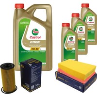 SCT Inspektionspaket 8L Castrol Titanium 5W-30 FüR Nissan Qashqai +2 I 2.0 1.6