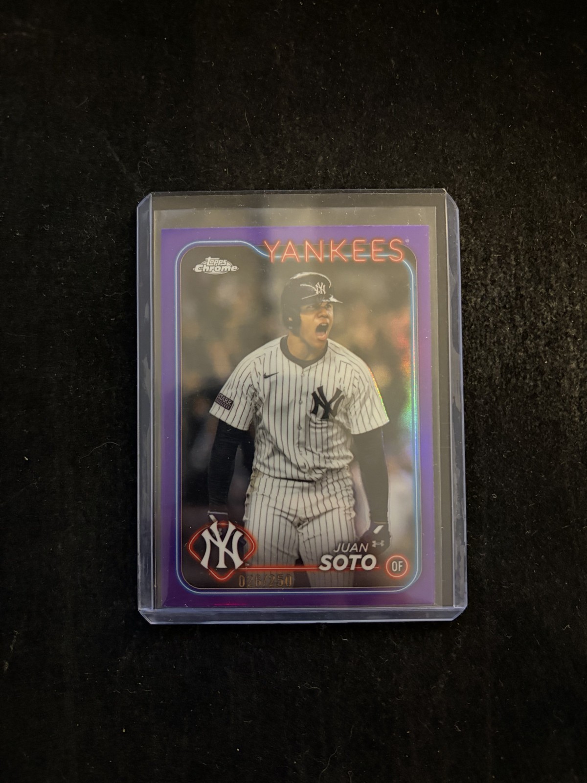 2024 Topps Chrome Update Purple Refractor 026/250 Juan Soto #USC1 NY Yankees