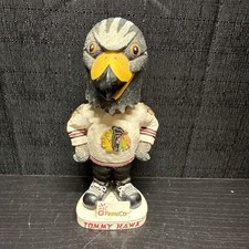 2001-2002 Tommy Hawk mascot bobblehead doll Blackhawks / NHL NO BOX