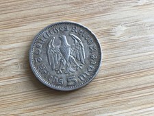 German 5 Reichsmark 1935 silver coin (d)