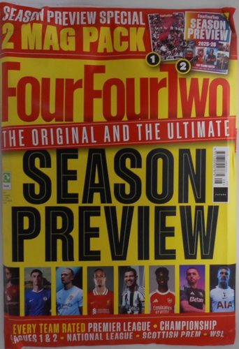 442 Four four Two magazine Season Preview Issue 2025-26. 2 magazine value pack