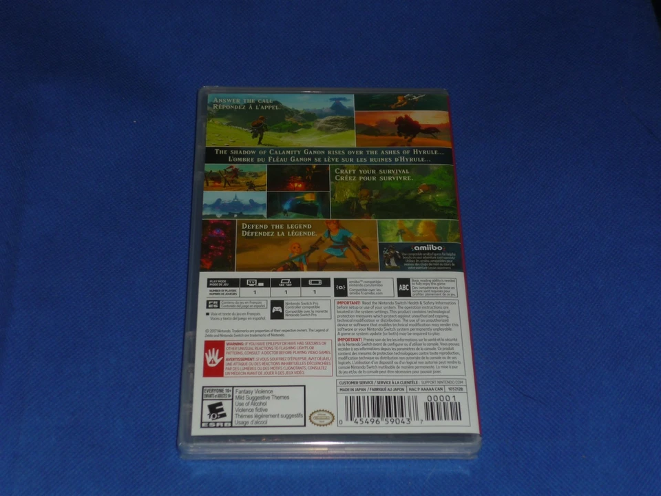 THE LEGEND OF ZELDA BREATH OF THE WILD (NINTENDO SWITCH, 2017) NEW & SEALED 1ST - Image 2 of 4