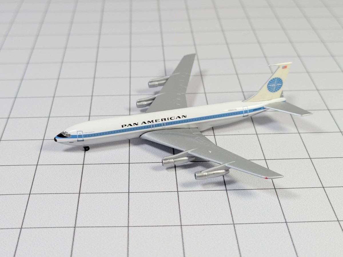 PAN AM Boeing 707-300 Aircraft Model 1:500 Scale Herpa N880PA READ