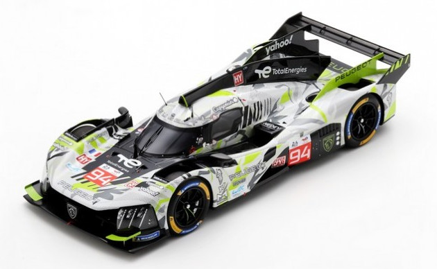 Peugeot 9X8 24H Le Mans 2024 miniature Spark 1/18 de prestige en résine pour vitrine