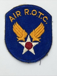 Vintage U.S. Army Air Force AIR R.O.T.C. Patch 3 1/4 inches x 2 3/4 inches GUC