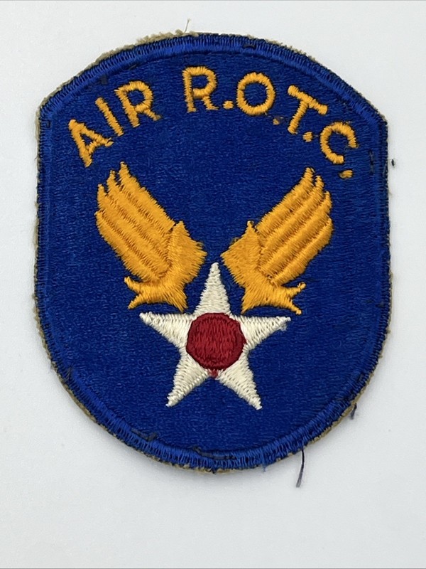 Vintage U.S. Army Air Force AIR R.O.T.C. Patch 3 1/4 inches x 2 3/4 inches GUC