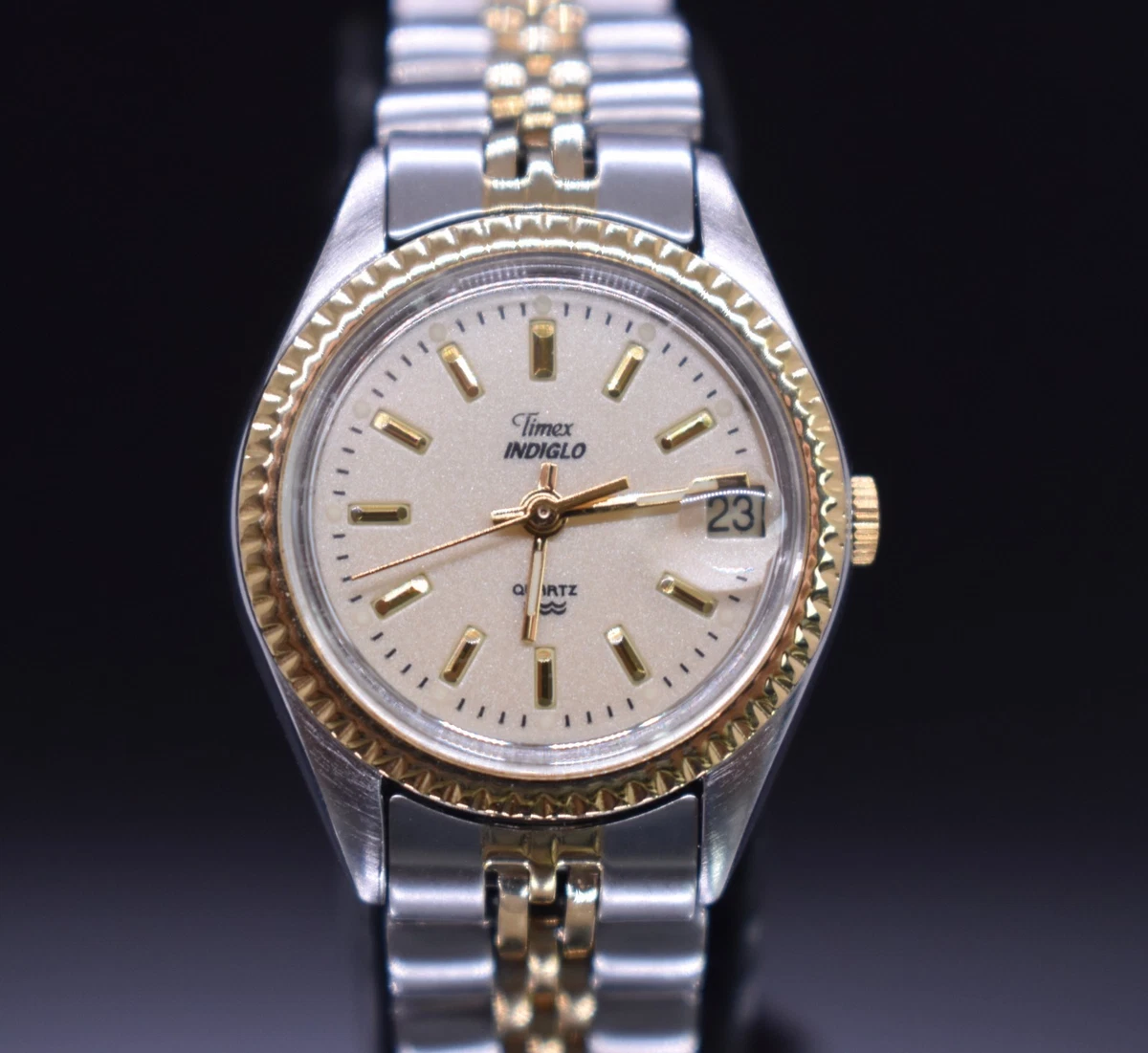 Vintage 1995 Timex Indiglo Diver‎ 27mm Women\'s Quartz Watch Fully Restored Vintage 1995 Timex Indiglo Expedition Style | Mercari main image 4