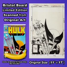 INCREDIBLE HULK #340 Iconic Cover Art by TODD McFARLANE on 11"x17" Print 🔥