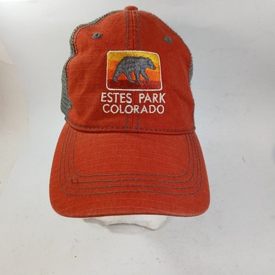 Estes Park Colorado Hat Cap Trucker Unisex Bear Embroidered Logo Snapback Mesh