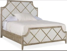 Hooker Furniture BedroomSanctuary Diamont King PanelBed French Modern Style