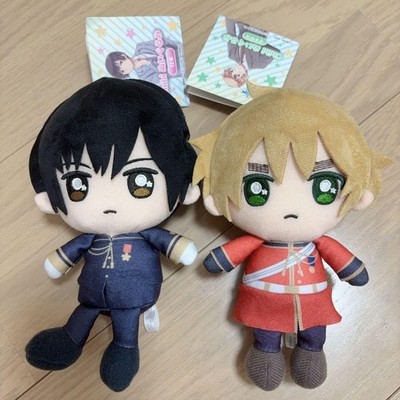 Hetalia Chibi Plush Japan UK Set of 2 Tagged World Stars
