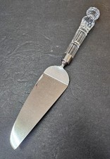 Vintage Waterford Crystal Lismore Cake Server Stainless Steel, Crystal Handle
