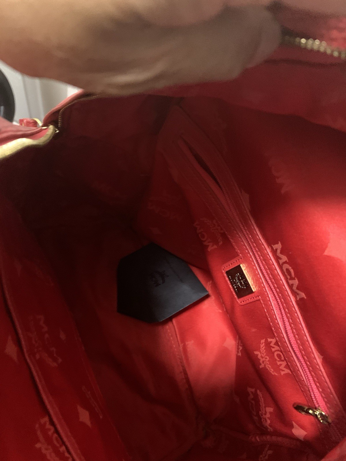 mcm backpack pink — image 9