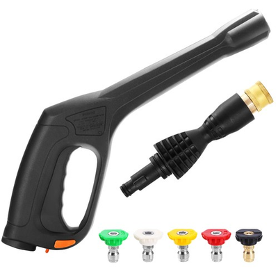 #ad Pressure Washer Gun Kit with 5 Nozzles amp; Adapter – Locking Hose amp; Safety Trig... $42.85