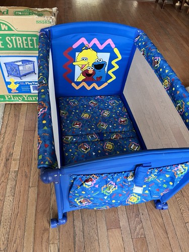 Vintage Sesame Street Pack N Play, Play Yard,  Play Pen - Elmo Y2K  - J. Mason