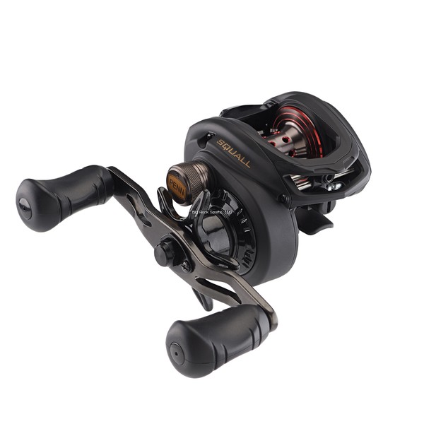 Penn Squall Low Profile Baitcasting Fishing Reels, Metal Fra