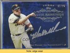 2013 Topps Five Star Silver Signatures Blue 11/25 Matt Williams Auto READ 2x6
