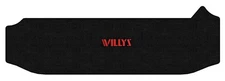 Lloyd Luxe Small Cargo Mat for '18 Jeep Wrangler w/Red on Black Wrangler Willys