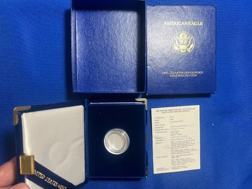 1988 P $10 1/4 oz Proof Gold Eagle Packaging - NO COIN #805