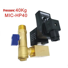 1/2" DN15 Electric Timer Auto Water Valve Solenoid Electronic Drain Valve 40 Bar