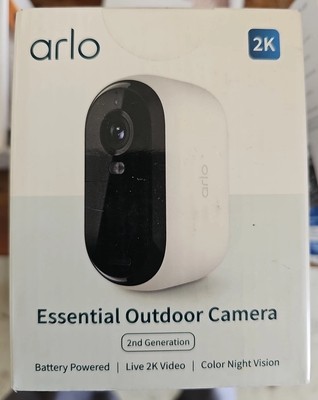 Arlo Essential Security Camera 2K Outdoor 2ndGen Wireless with Spotlight. NEW