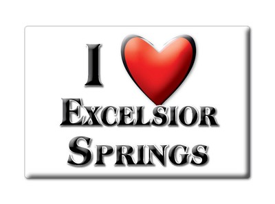 Excelsior Springs, Pulaski County, Missouri - Fridge Magnet I Love Usa
