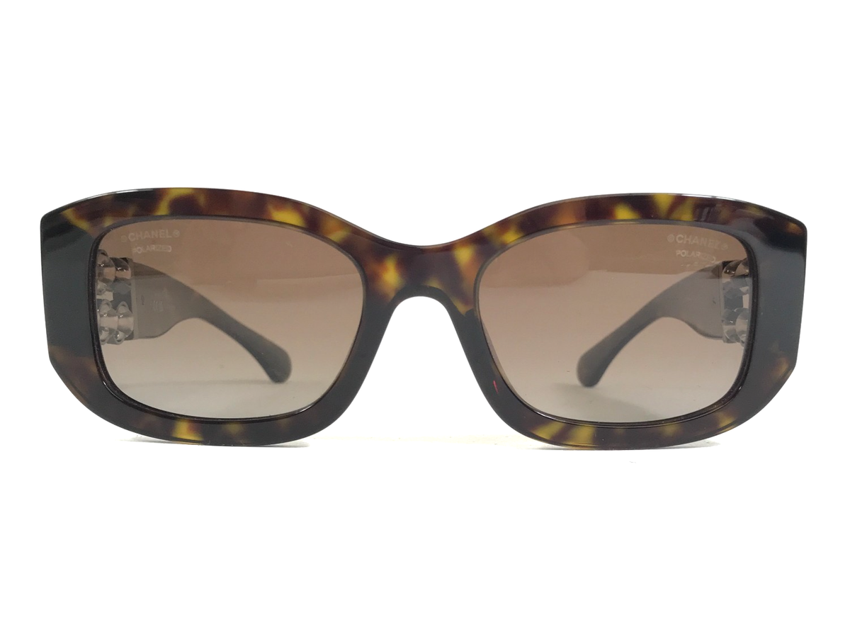 Chanel Sunglasses 5542-A c.714/S9 Dark Havana Glass Pearls with