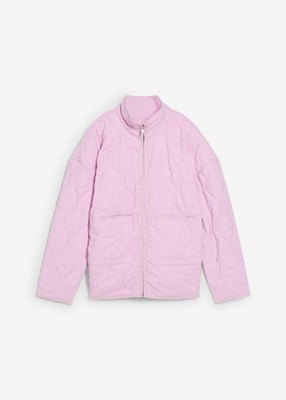 Neu Oversized Steppjacke mit Wattierung Gr. 36 Rosa Washed Damen Stepp-Jacke