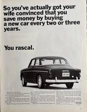1967 Volvo Original Vintage Advertisement You Rascal Classic Car Print Ad