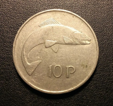 1976 Ireland 10 Pence Coin