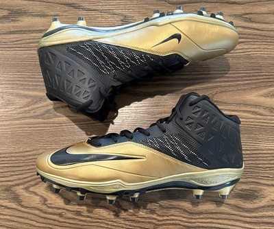 Size 16 Nike Zoom Code Elite 3/4 Football Cleats Gold/Black 620499-020 NEW