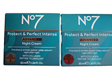 Boots No7 Protect & Perfect Intense Advanced Night Cream 2 x 50ml FREEPOST