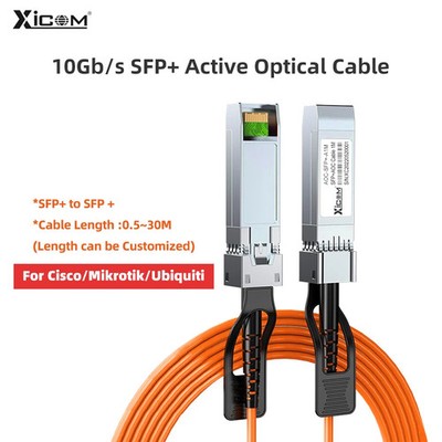 10G SFP+ AOC Cable 3M/5M/7M/10M/20M LSZH Active Optical for Cisco MikroTik