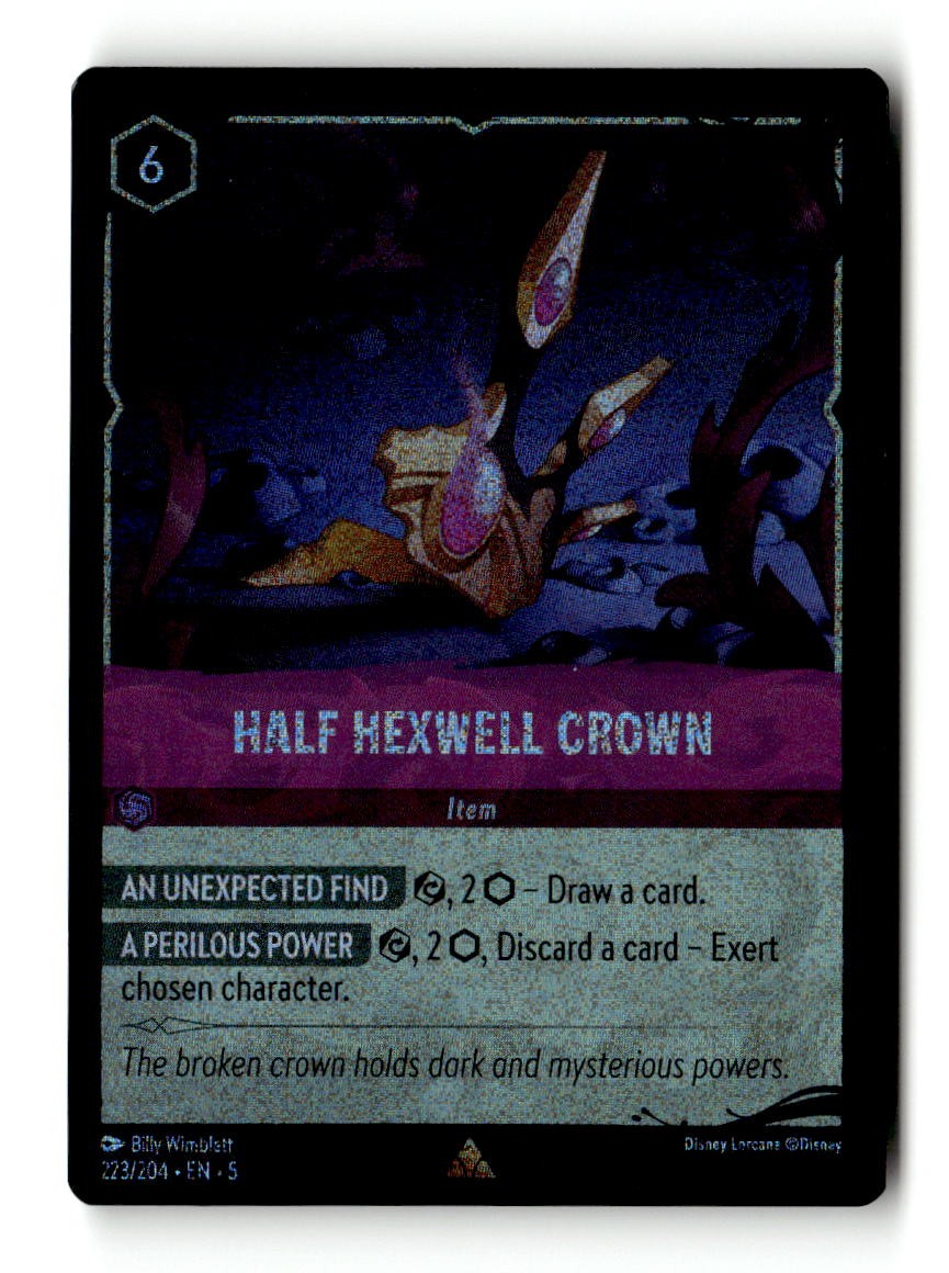 Half Hexwell Crown Holofoil Illumineer's Quest: Deep Trouble 223/204 LP